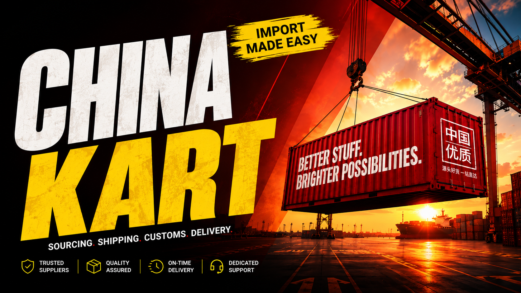ChinaKart makes sourcing, shipping, customs and delivery from China easier